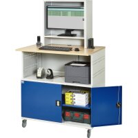 Computer-Tisch 1022 mit Monitorgehäuse T300mm, B1100xT7