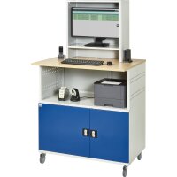 Computer-Tisch 1022 mit Monitorgehäuse T300mm, B1100xT7