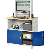 Computer-Tisch 1022 mit Monitorgehäuse T300mm, B1100xT7