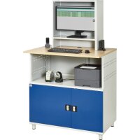Computer-Tisch 1022 mit Monitorgehäuse T300mm, B1100xT7