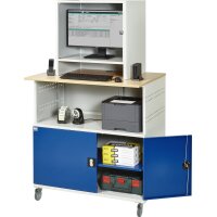Computer-Tisch 1022 mit Monitorgehäuse T550mm, B1100xT7