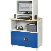 Computer-Tisch 1022 mit Monitorgehäuse T550mm, B1100xT7