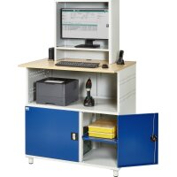 Computer-Tisch 1023 mit Monitorgehäuse T300mm, B1100xT7