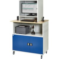 Computer-Tisch 1023 mit Monitorgehäuse T550mm, B1100xT7