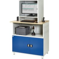 Computer-Tisch 1023 mit Monitorgehäuse T550mm, B1100xT7