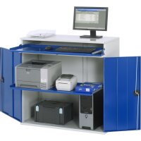 Computer-Schrank 60, B1100xT520xH1060mm, station&auml;r