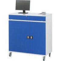 Computer-Schrank 60, B1100xT520xH1185mm, mobil 3