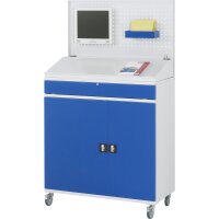 Computer-Schrank 61, B1100xT520xH1895mm, mobil 2