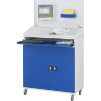 Computer-Schrank 61, B1100xT520xH1895mm, mobil 3