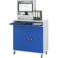 Computer-Schrank 65 mit Monitorgehäuse T250mm, B1100xT5