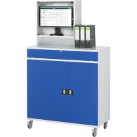 Computer-Schrank 66 mit Monitorgehäuse T250mm, B1100xT5