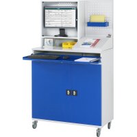 Computer-Schrank 69 mit Monitorgehäuse T250mm, B1100xT5