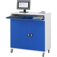 Computer-Schrank 60T, B1100xT520xH1185mm, mobil 3