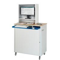 Computer-Station 2665, B1030xT660xH1850mm, mobil 4