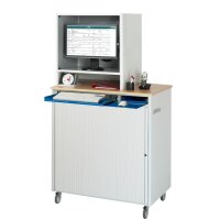 Computer-Station 2675, B1030xT660xH1850mm, mobil 4