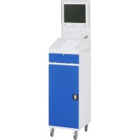 Computer-Schrank 61, B450 x T520 x H1895 mm, mobil 3