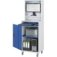 Computer-Schrank 65 mit Monitorgehäuse T250mm, B65 xT52