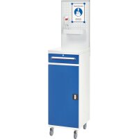 Hygiene Schrank 01, B450xT520xH1085/1795mm, mobil 3