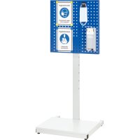 Hygiene Ständer 01, B650xT620xH1700mm, mobil 2