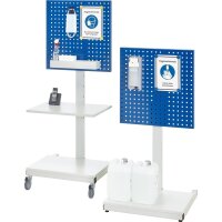 Hygiene Ständer 01, B650xT620xH1700mm, mobil 4