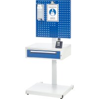 Hygiene Ständer 03, B650xT620xH1700mm, mobil 2