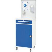 Hygiene Schrank 01, B650xT520xH1210/1920mm, mobil 3