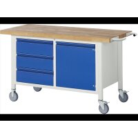 Fahrbare Werkbank 8468I2, B1500xT700xH880mm,...