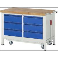 Werkbank mit Fahrgestell 8473I2, B1250xT gallery
