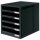 HAN Schubladenbox Schrank-Set  schwarz 1401-13, DIN C4 mit 5 Schubladen