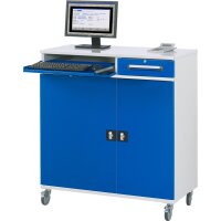 Computer-Schrank 99, B1100xT520xH1185mm, mobil 2