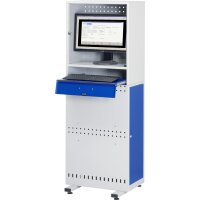 Computer-Säule, B600xT350xH1650, Tastaturauszug, statio