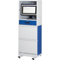Computer-Säule, B600xT350xH1650, Tastaturauszug, statio