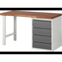 Werkbank 7509I1, B1500xT700xH890mm, 4xSchubladen-TA