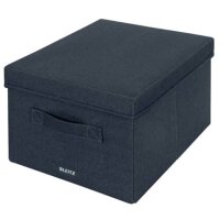 6144 Aufbewahrungsbox Stoff - samtgrau, mittel, Stoff, 2...
