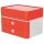 HAN Schubladenbox Smart Box plus ALLISON  rot 1100-17, DIN A5 mit 3 Schubladen