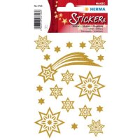 Sticker Sterne + Schweif, glittery