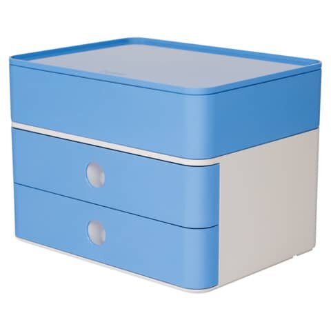 HAN Schubladenbox Smart Box plus ALLISON  sky blue 1100-84, DIN A5 mit 3 Schubladen