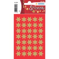 Sticker Sterne 6-zackig, gold Ø 16 mm