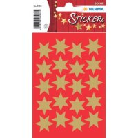 Sticker Sterne 6-zackig, gold Ø 21 mm