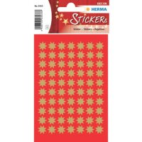 Sticker Sterne 8-zackig, gold Ø 10 mm