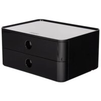 SMART-BOX ALLISON Schubladenbox - stapelbar, 2 Laden, jet...