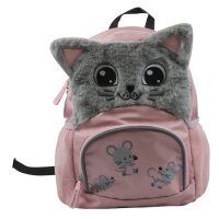 DONAU Kindergartenrucksack Katze Kunstfaser r