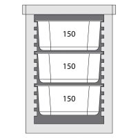 Thermobox Frontlader für 6x GN 1/1 (65mm) 3