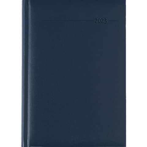 Buchkalender - 1 Tag / 1 Seite, 15 x 21 cm, blau