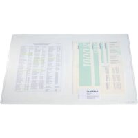 Schreibunterlage DURAGLAS® - 530 x 400 mm, transparent