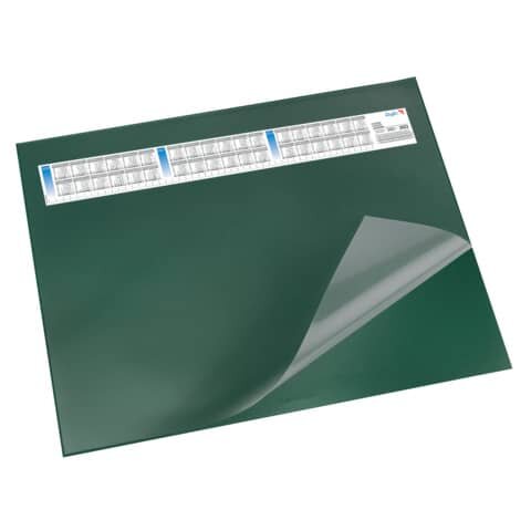 Schreibunterlage DURELLA DS - mit Vollsichtauflage, Kalender, 65 x 52 cm, grün