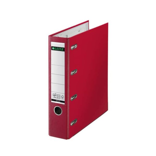 1012 Plastik-Doppelordner - 2x A5 quer, 75 mm, rot