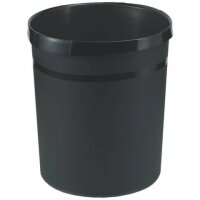 Papierkorb GRIP - 18 Liter, rund, 2 Griffmulden, extra...