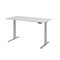Sitz-Steh-Schreibtisch el.160x80cm Grau