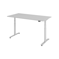 Sitz-Steh-Schreibtisch el.160x80cm Grau